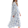 H&M Maxikleid Mit Stufenrock - Weiß
