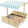 Plum Wooden Sandpit with Canopy