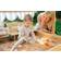 Plum Wooden Sandpit with Canopy