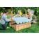 Plum Wooden Sandpit with Canopy
