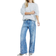 River Island Petite Relaxed Straight Snake Jeans - Blue