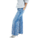 River Island Petite Relaxed Straight Snake Jeans - Blue