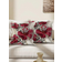 Shein 2pcs Red Floral Velvet Throw Pillow Cover, 17.7x17.7inch, Decorative Cushion Case For Living Room, Bedroom, Sofa, Bed, Gift For Spring Party, Does Not Include Pillow Insert Örngott Röd, Beige (50x30cm)