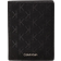 Calvin Klein Logo Leather Bifold Wallet - Twill Mono Black