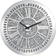 Jayogla Round Crushed Diamond Decor Silver Wall Clock 60cm