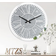 Jayogla Round Crushed Diamond Decor Silver Wall Clock 60cm