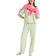 River Island Premium High Waisted Wide Leg Joggers - Lime
