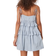 ASOS DESIGN Ruffle Tiered Mini Dress - Smoky Blue