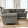 Dunelm Flori Corner Tonal Plush Chenille Sofa 268cm 4 Seater