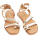 River Island Studded Toe Clip Sandals - Gold