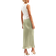 New Look Petite Satin Bias Midi Skirt - Light Green