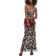 Topshop Built Up Double Layered Cowl Neck Maxi Dress - Mono Floral