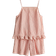 H&M Beige 2-Delat Bomullsset Med Topp Och Shorts - Crèmevit/Rödrandig