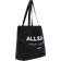 AllSaints Underground Logo Printed Tote Bag - Black/Chalk