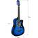 Denny International 38 Full Size 6 String Acoustic Guitar Blue