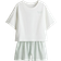 H&M Pyjamas I Bomull - Vit/Ginghamrutig