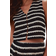 H&M Dame Sort Vest I Strukturmønstret Jersey - Sort
