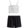 H&M 2-delat Set Med Linne Och Shorts - Vit