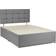 Bedsland Chenille Fabric Divan Bed Base Headboard Double Bed Frame 135x190cm