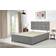 Bedsland Chenille Fabric Divan Bed Base Headboard Double Bed Frame 135x190cm