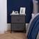 OHS Brooklyn Grey Bedside Table 30x45cm