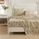 Laura Ashley Cotton Printed Hem Set Full Bed Sheet Brown (243.8x205.7cm)