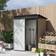 OutSunny Steel Garden Shed 5x3 ft Brown (Building Area )
