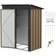 OutSunny Steel Garden Shed 5x3 ft Brown (Building Area )