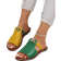 Shein Womens Fashionable Casual Beach Sandals With Colorful Inserts And Sparkling Details