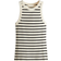 H&M Ribbet Tank Top - Lys Beige/Stribet