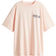 H&M Oversized Motif Detail T-shirt - Light Peach Pink/Sicily