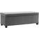 Homcom Corduroy Ottoman 112 cm Grey Storage Bench