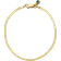 Ani Jewels Herringbone Bracelet - Gold/Green