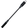 Dacota Platinum Lightning - 3.5mm M-F Black 0.1m