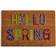 Dunelm Hello Spring Coir Doormat MultiColoured Multicolour 40x60cm