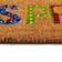 Dunelm Hello Spring Coir Doormat MultiColoured Multicolour 40x60cm