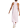 adidas Women's Sportswear Essentials 3 Stripes Long Racerback Dress - Clear Pink/White