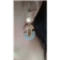 Shein 1 Pair Fashionable Elegant Wooden Resin Earrings, Suitable For Women's Daily Wear