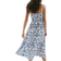 H&M Smocked Strappy Dress - Blue/White Patterned