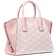Michael Kors Avril Small Signature Logo Jacquard Satchel - Powder Blush
