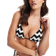 New Look Zigzag Crochet Halterneck Bikini Top - Black/Cream