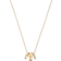 Coach Kissing C Rondell Necklace - Gold/Transparent