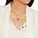 Coach Kissing C Rondell Necklace - Gold/Transparent