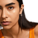 Pilgrim Pia Hoops Earrings - Silver/Transparent