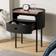 Elements Griffin Black Bedside Table 39.5x45.5cm