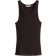 H&M Ribbed Silk Blend Tank Top - Dark Brown