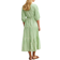 New Look Gingham Check Smock Midi Dress - Green