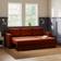 Dunelm Barker Orange Umber Sofa 217.5cm 3 Seater