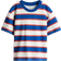 H&M Pojke Vit T-shirt Med Tryck - Blå/Randig