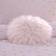 Dunelm Circle Faux Fur Cushion Complete Decoration Pillows Pink (30x30cm)